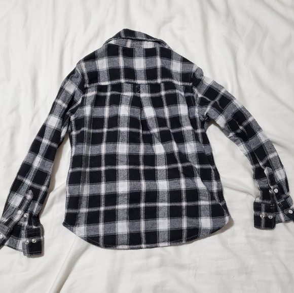 Tractr black white pink plaid top - Picture 4 of 4